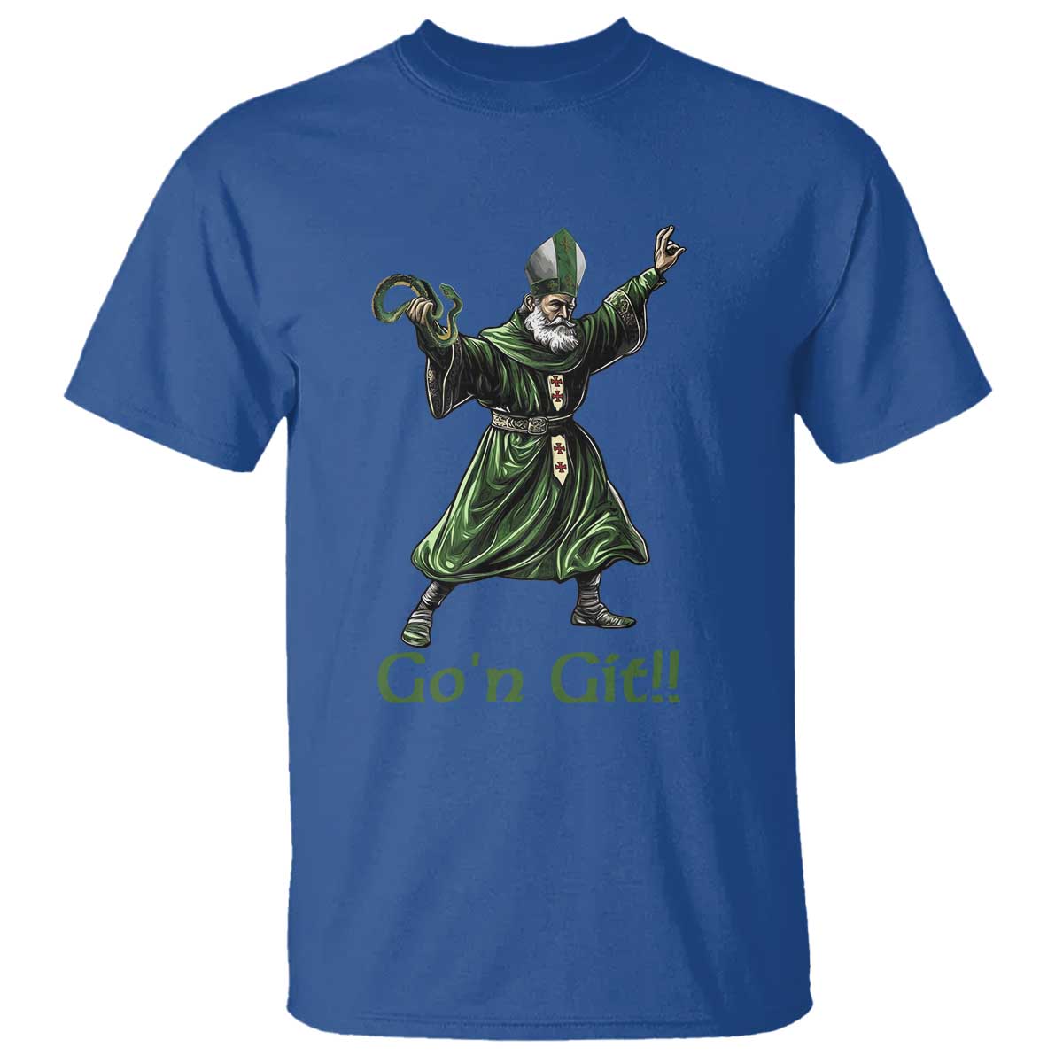 Funny St Patrick's Day T Shirt Go'n Git Saint Patrick Snake