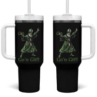 Funny St Patrick's Day Tumbler With Handle Go'n Git Saint Patrick Snake