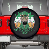 Funny St Catrick's Day Beer Spare Tire Cover St Patrick's Day Cat Beer Shamrock