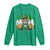 Funny St Catrick's Day Beer Long Sleeve Shirt St Patrick's Day Cat Beer Shamrock