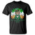 Funny St Catrick's Day Beer T Shirt St Patrick's Day Cat Beer Shamrock