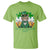 Funny St Catrick's Day Beer T Shirt St Patrick's Day Cat Beer Shamrock