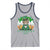 Funny St Catrick's Day Beer Tank Top St Patrick's Day Cat Beer Shamrock