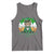 Funny St Catrick's Day Beer Tank Top St Patrick's Day Cat Beer Shamrock
