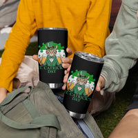 Funny St Catrick's Day Beer Tumbler Cup St Patrick's Day Cat Beer Shamrock - Wonder Print Shop