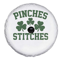 Funny St Patrick's Day Pinches Get Stiches Spare Tire Cover Shamrock