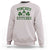 Funny St Patrick's Day Pinches Get Stiches Sweatshirt Shamrock
