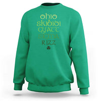Funny Ohio Skibidi Gyatt Sigma Rizz St Patrick's Day Sweatshirt Shamrock