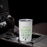 Funny Ohio Skibidi Gyatt Sigma Rizz St Patrick's Day Tumbler Cup Shamrock