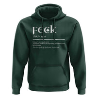 Funny Irish Pride Hoodie Feck Definition Shamrocks St Patrick's Day
