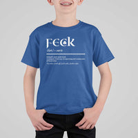 Funny Irish Pride T Shirt For Kid Feck Definition Shamrocks St Patrick's Day