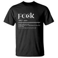 Funny Irish Pride T Shirt Feck Definition Shamrocks St Patrick's Day