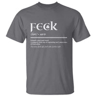 Funny Irish Pride T Shirt Feck Definition Shamrocks St Patrick's Day
