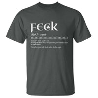 Funny Irish Pride T Shirt Feck Definition Shamrocks St Patrick's Day