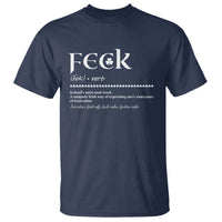 Funny Irish Pride T Shirt Feck Definition Shamrocks St Patrick's Day