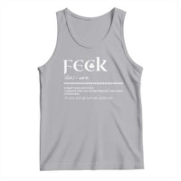 Funny Irish Pride Tank Top Feck Definition Shamrocks St Patrick's Day