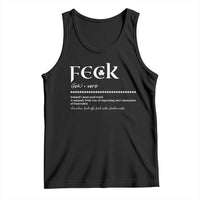 Funny Irish Pride Tank Top Feck Definition Shamrocks St Patrick's Day