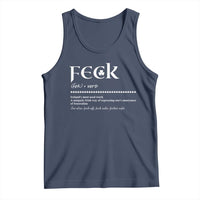 Funny Irish Pride Tank Top Feck Definition Shamrocks St Patrick's Day
