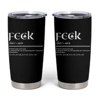 Funny Irish Pride Tumbler Cup Feck Definition Shamrocks St Patrick's Day