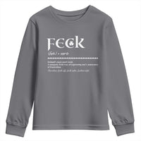 Funny Irish Pride Youth Sweatshirt Feck Definition Shamrocks St Patrick's Day