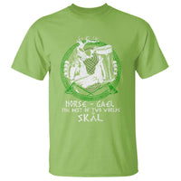 Funny Norse Gael The Best Of Two Worlds Skal T Shirt Irish Viking Beer