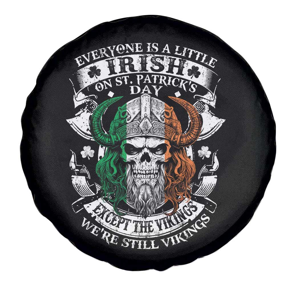 Funny Irish Viking Spare Tire Cover Everyone Is A Little Irish On St Patrick's Day