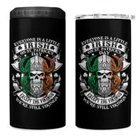 Funny Irish Viking 4 in 1 Can Cooler Tumbler Everyone Is A Little Irish On St Patrick's Day