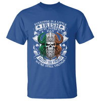 Funny Irish Viking T Shirt Everyone Is A Little Irish On St Patrick's Day