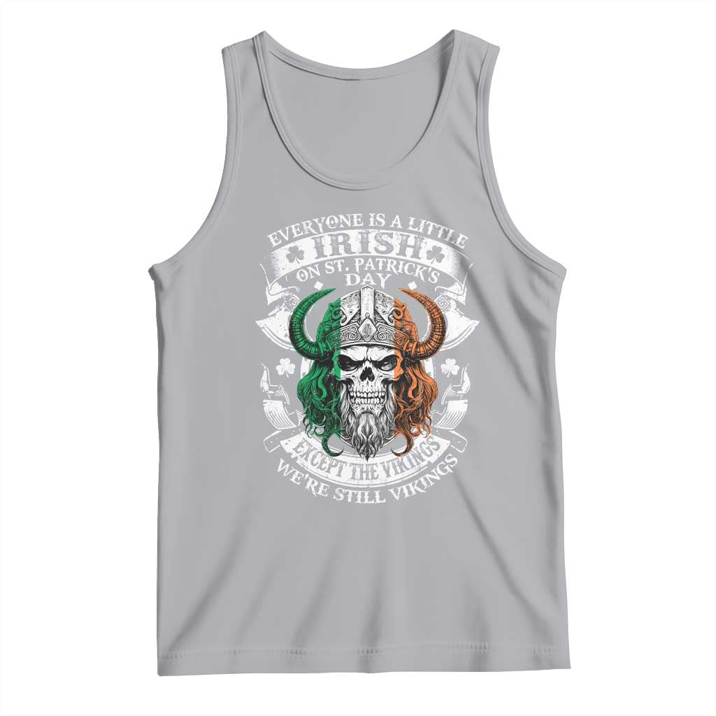 Funny Irish Viking Tank Top Everyone Is A Little Irish On St Patrick's Day