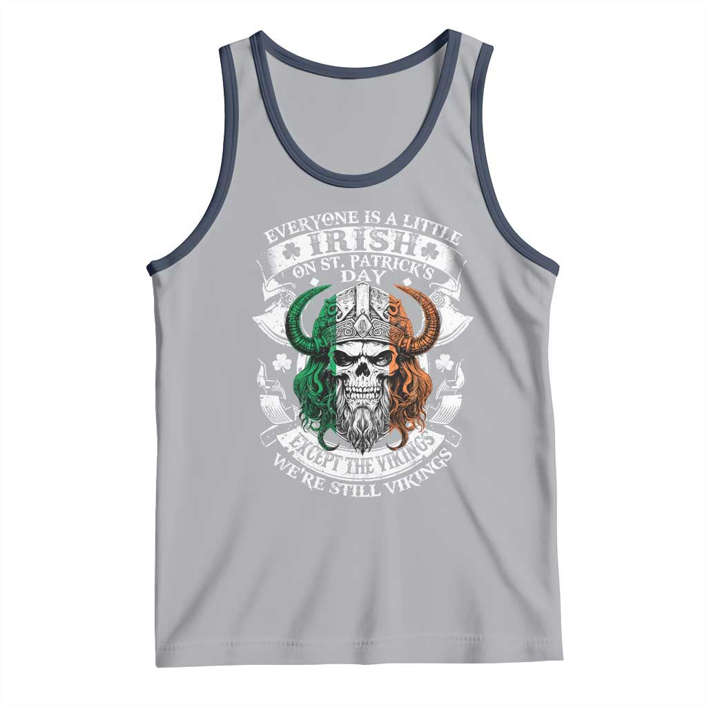 Funny Irish Viking Tank Top Everyone Is A Little Irish On St Patrick's Day