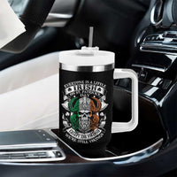 Funny Irish Viking Tumbler With Handle Everyone Is A Little Irish On St Patrick's Day