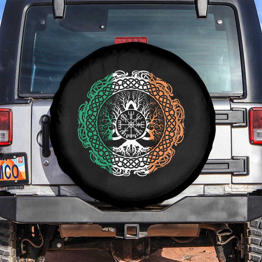 Norse Gaels Viking Yggdrasil Awe Tree Spare Tire Cover Irish St Patricks Day
