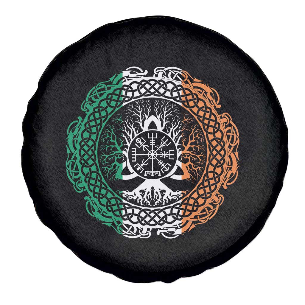 Norse Gaels Viking Yggdrasil Awe Tree Spare Tire Cover Irish St Patricks Day