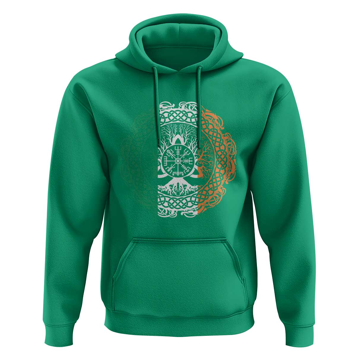 Norse Gaels Viking Yggdrasil Awe Tree Hoodie Irish St Patricks Day