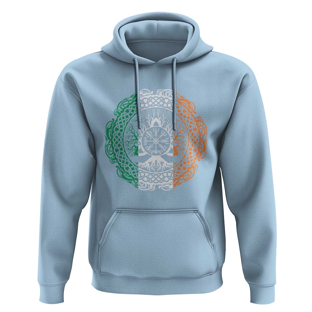 Norse Gaels Viking Yggdrasil Awe Tree Hoodie Irish St Patricks Day