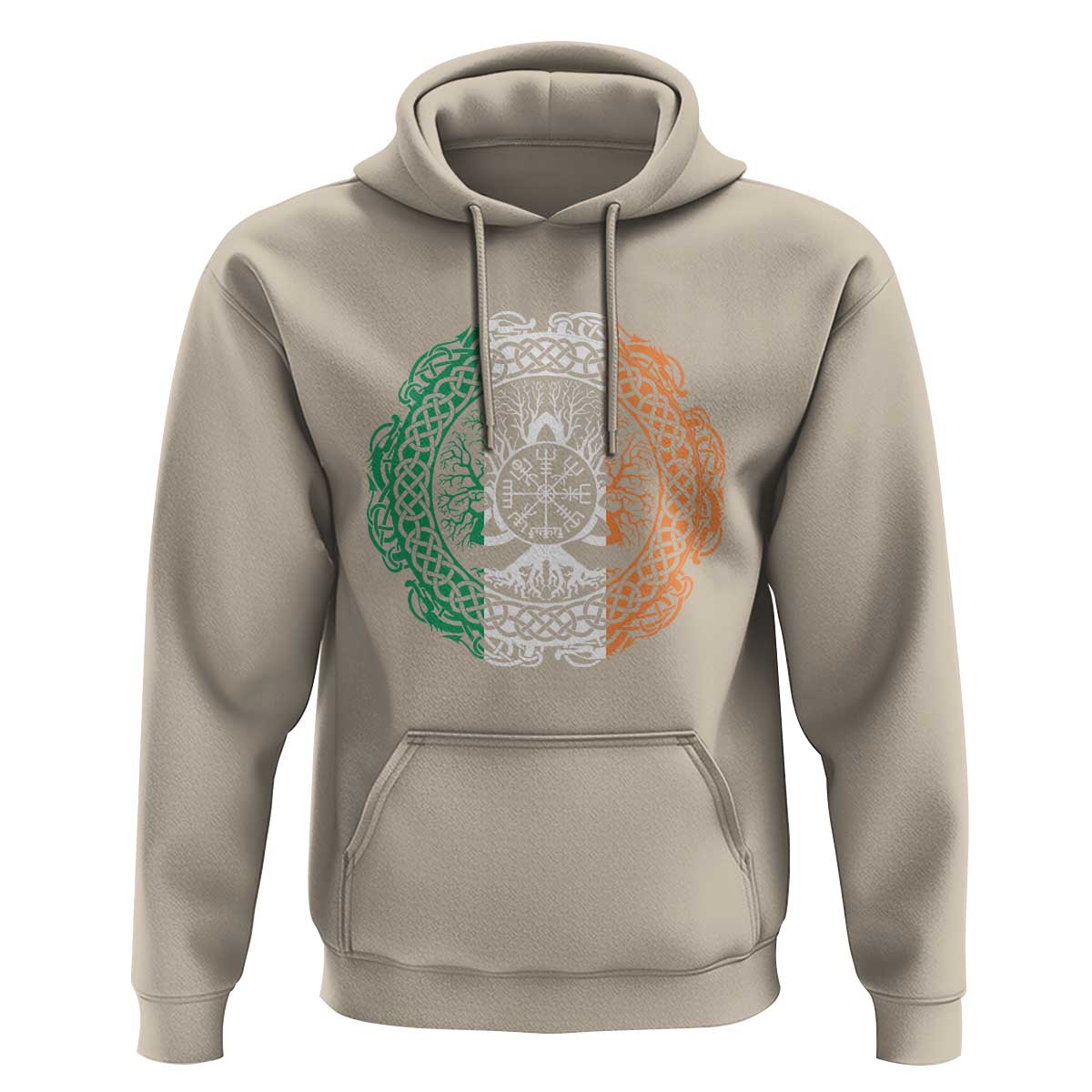 Norse Gaels Viking Yggdrasil Awe Tree Hoodie Irish St Patricks Day