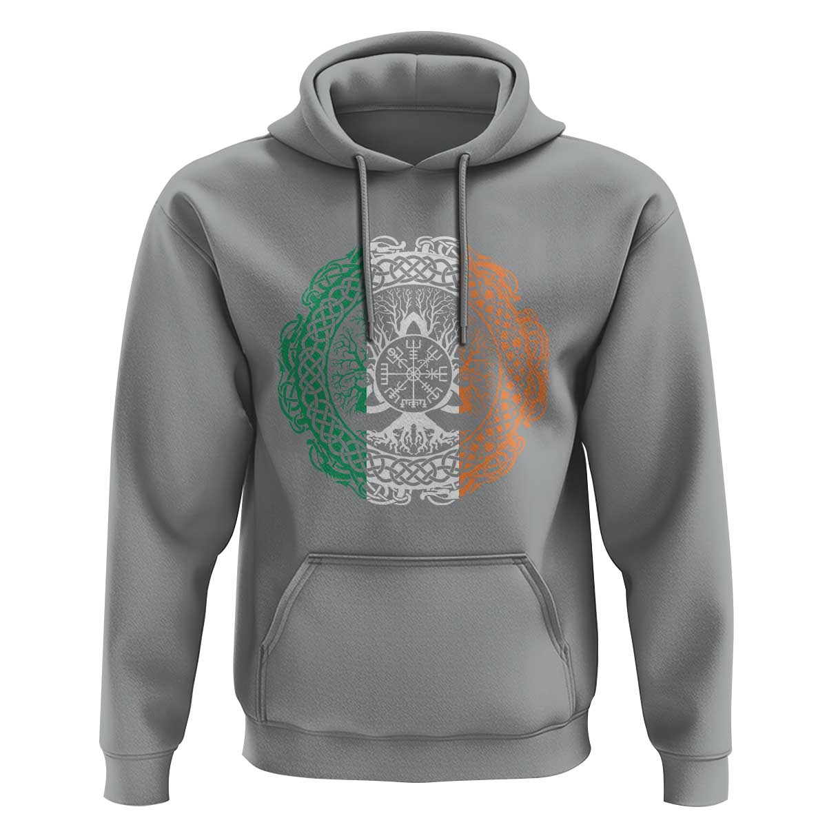 Norse Gaels Viking Yggdrasil Awe Tree Hoodie Irish St Patricks Day