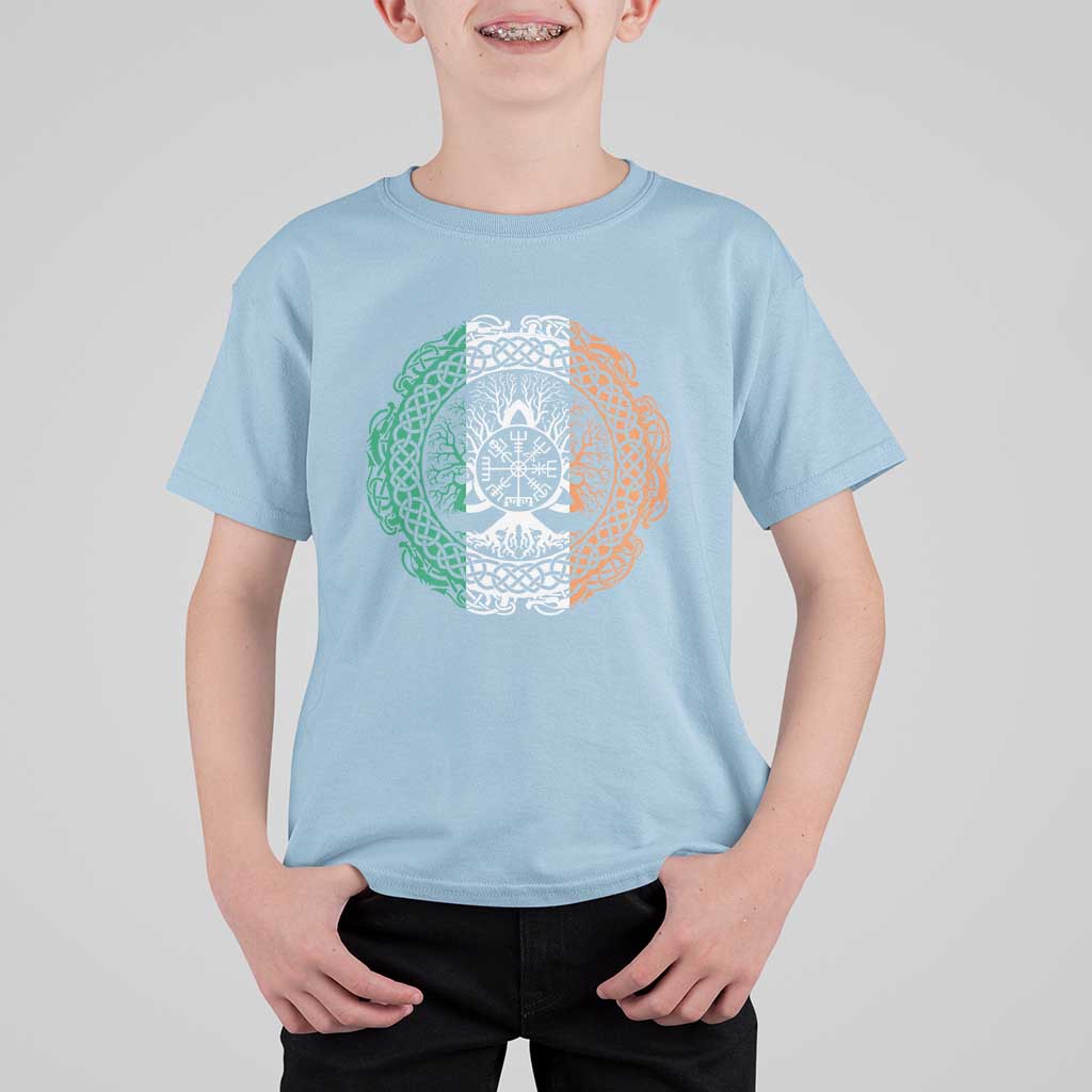 Norse Gaels Viking Yggdrasil Awe Tree T Shirt For Kid Irish St Patricks Day