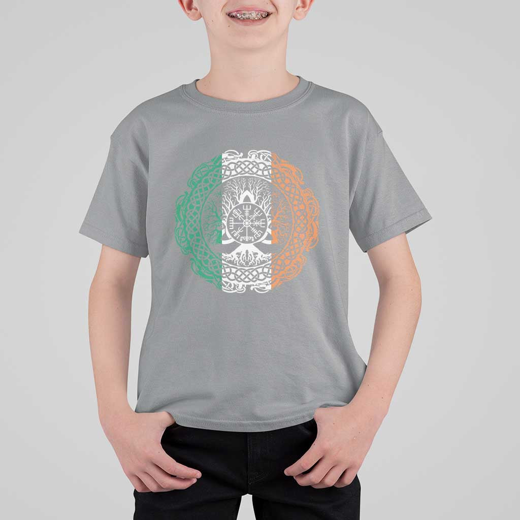 Norse Gaels Viking Yggdrasil Awe Tree T Shirt For Kid Irish St Patricks Day