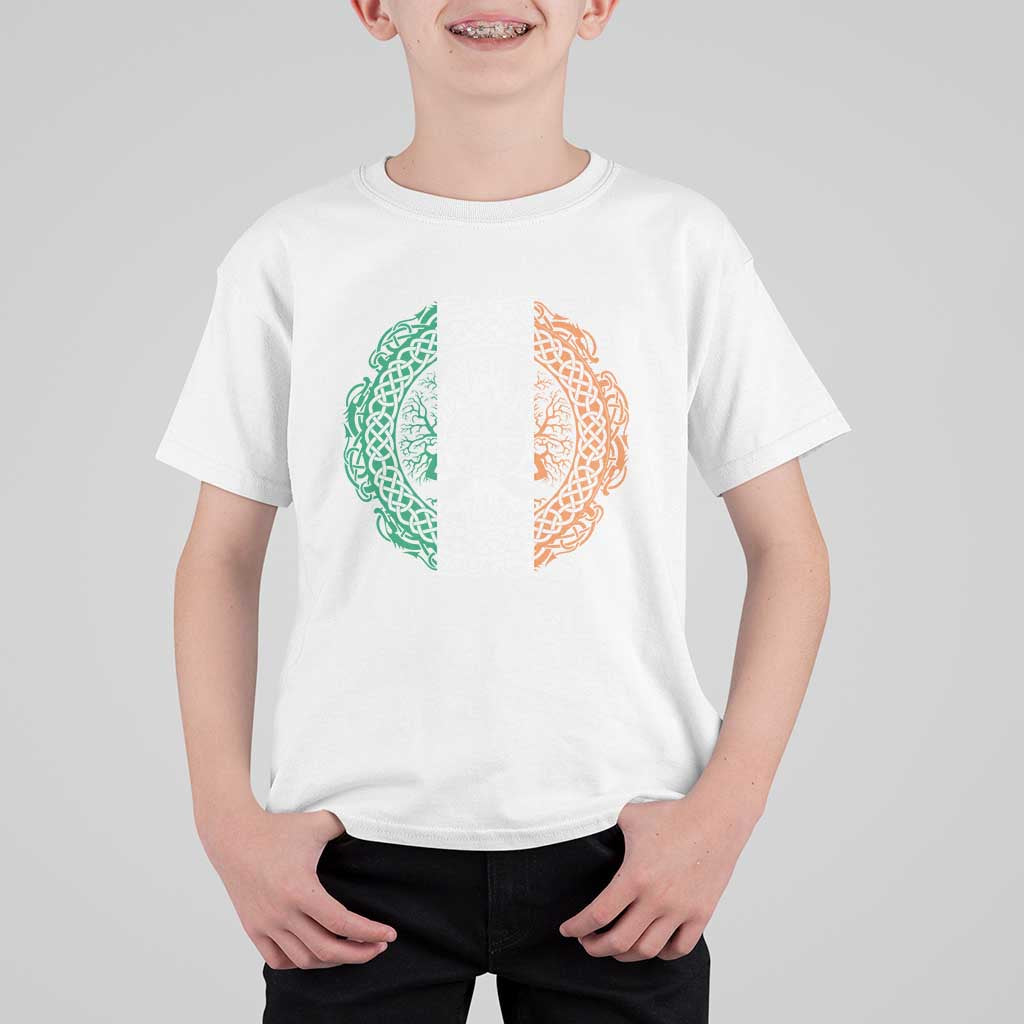 Norse Gaels Viking Yggdrasil Awe Tree T Shirt For Kid Irish St Patricks Day