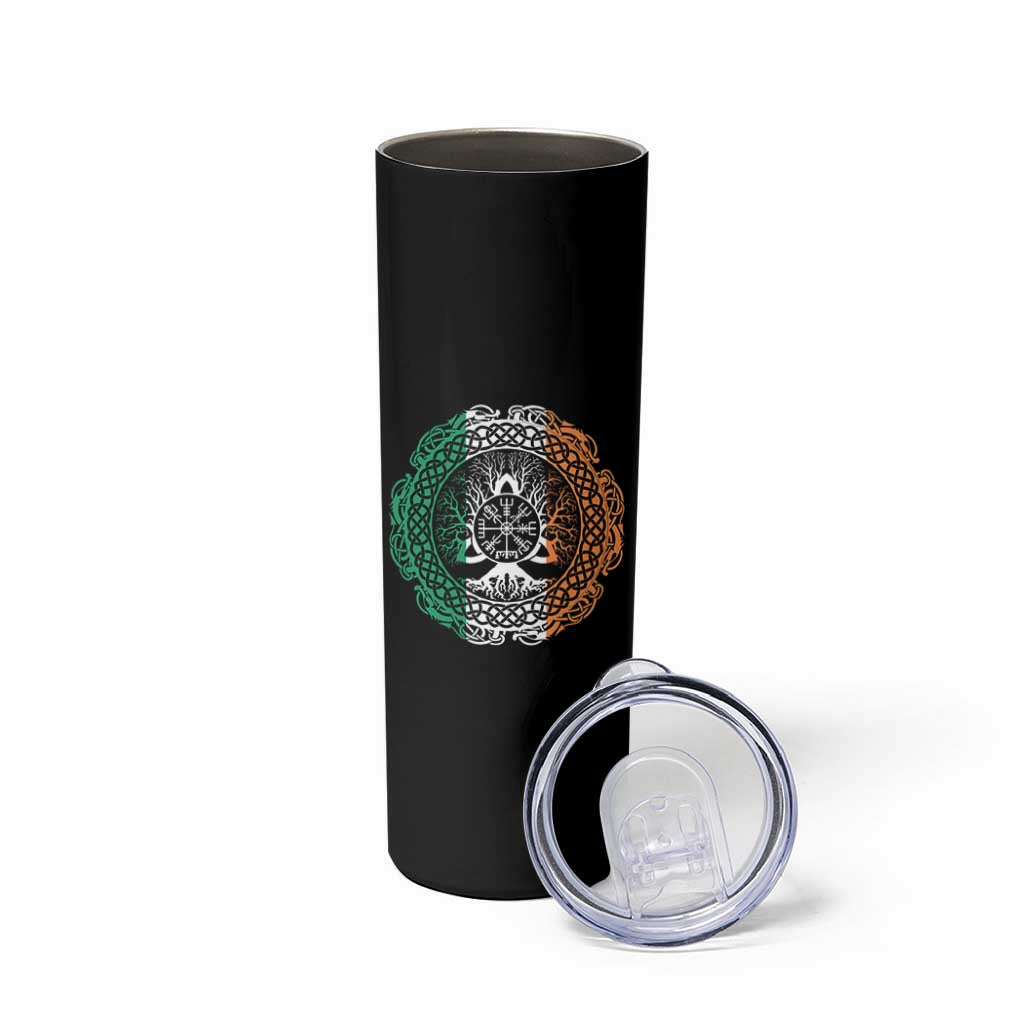 Norse Gaels Viking Yggdrasil Awe Tree Skinny Tumbler Irish St Patricks Day