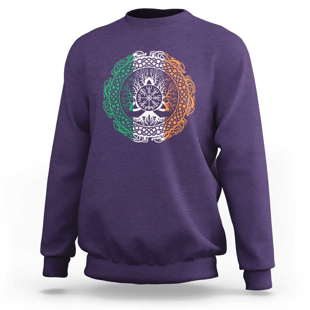 Norse Gaels Viking Yggdrasil Awe Tree Sweatshirt Irish St Patricks Day