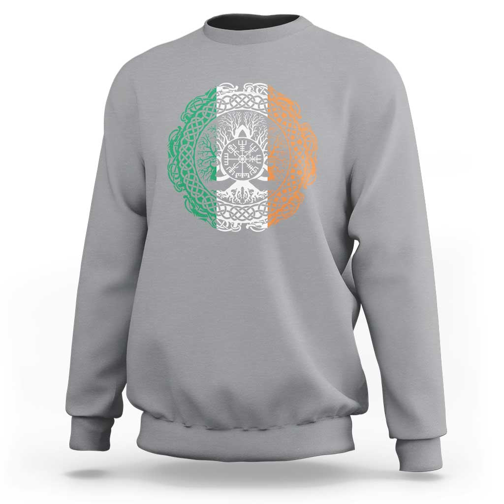 Norse Gaels Viking Yggdrasil Awe Tree Sweatshirt Irish St Patricks Day