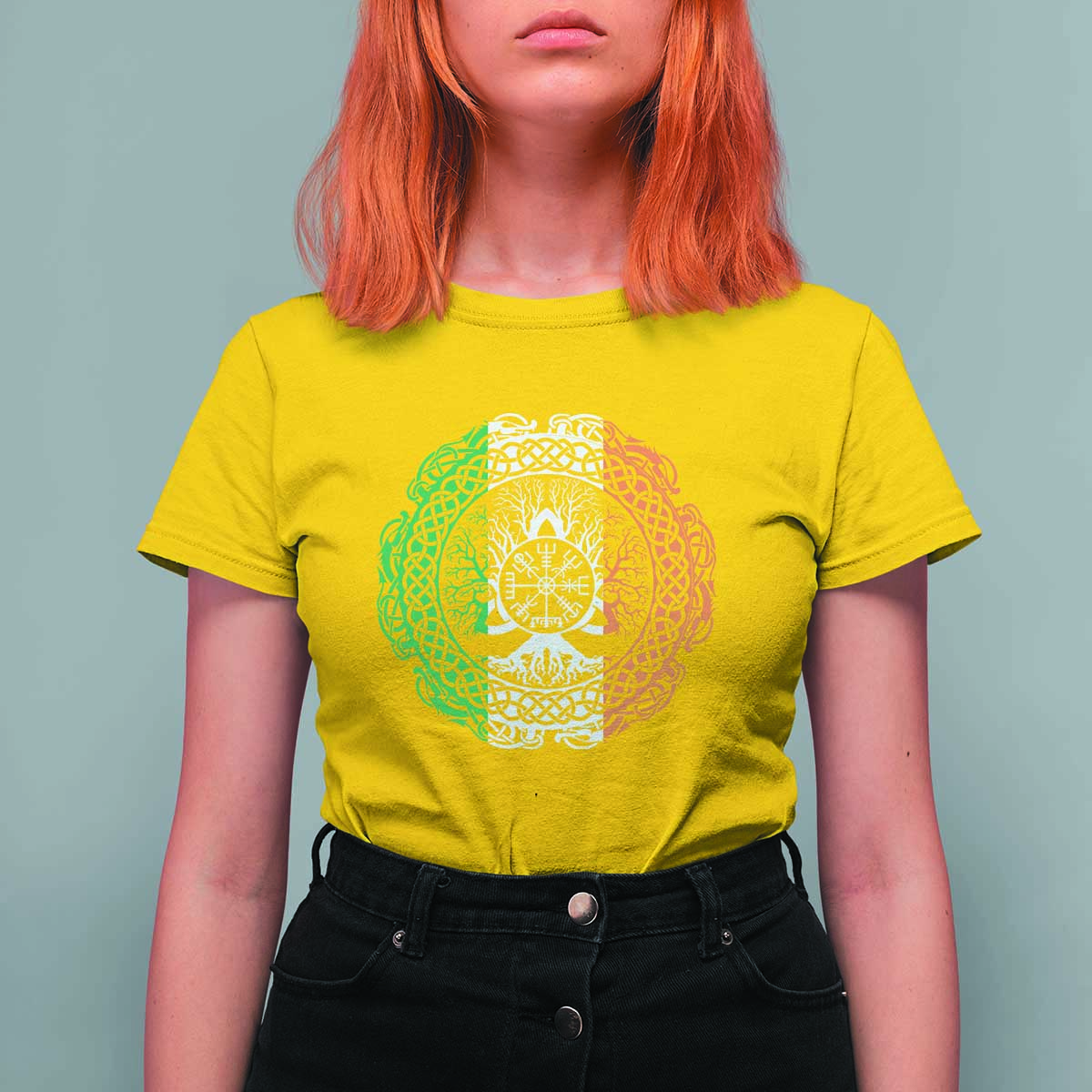Norse Gaels Viking Yggdrasil Awe Tree T Shirt For Women Irish St Patricks Day