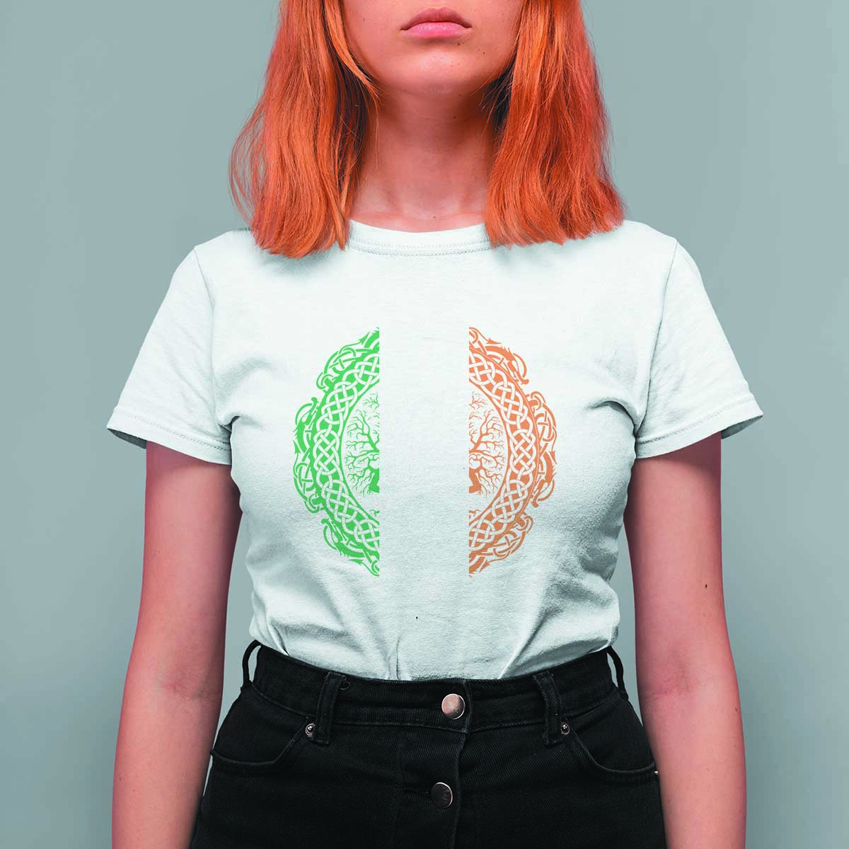 Norse Gaels Viking Yggdrasil Awe Tree T Shirt For Women Irish St Patricks Day