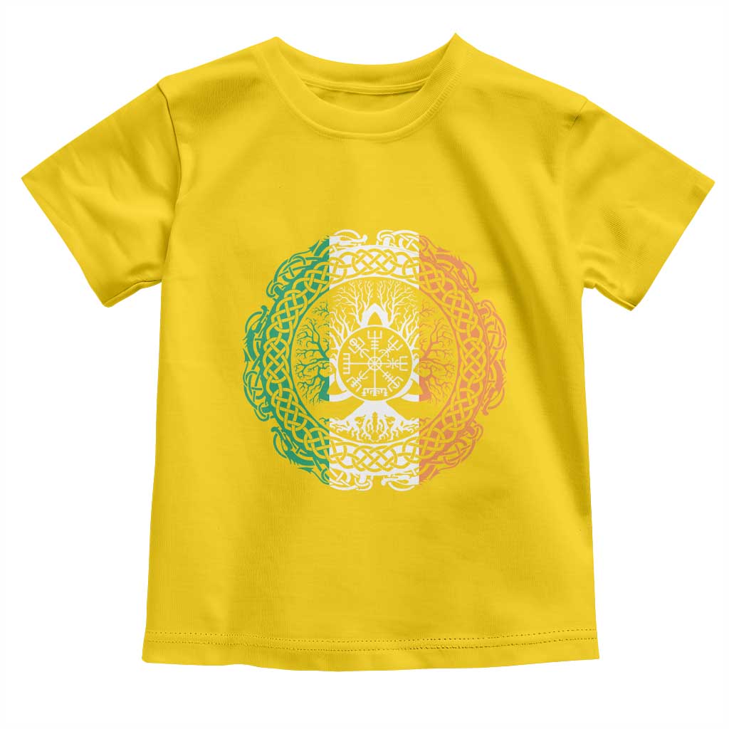 Norse Gaels Viking Yggdrasil Awe Tree Toddler T Shirt Irish St Patricks Day