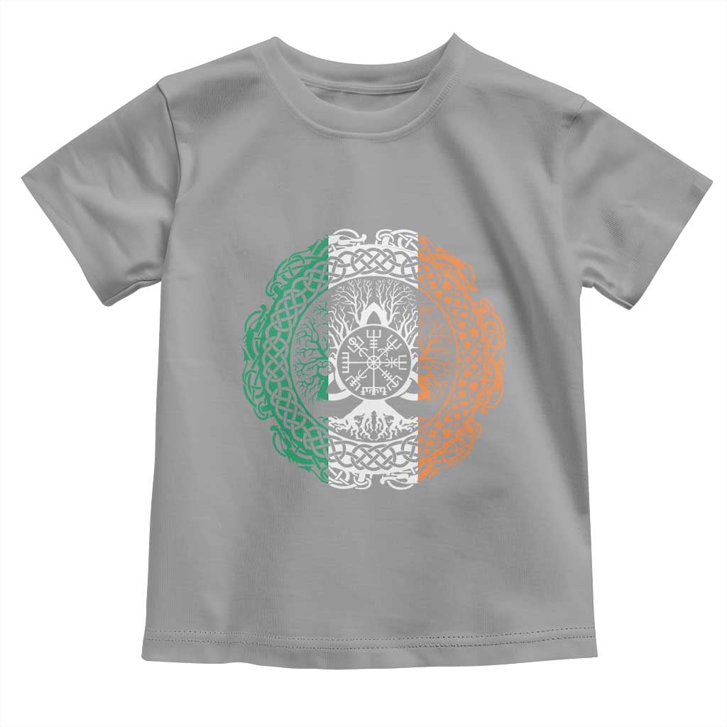 Norse Gaels Viking Yggdrasil Awe Tree Toddler T Shirt Irish St Patricks Day