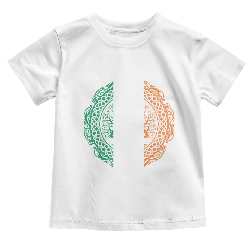 Norse Gaels Viking Yggdrasil Awe Tree Toddler T Shirt Irish St Patricks Day