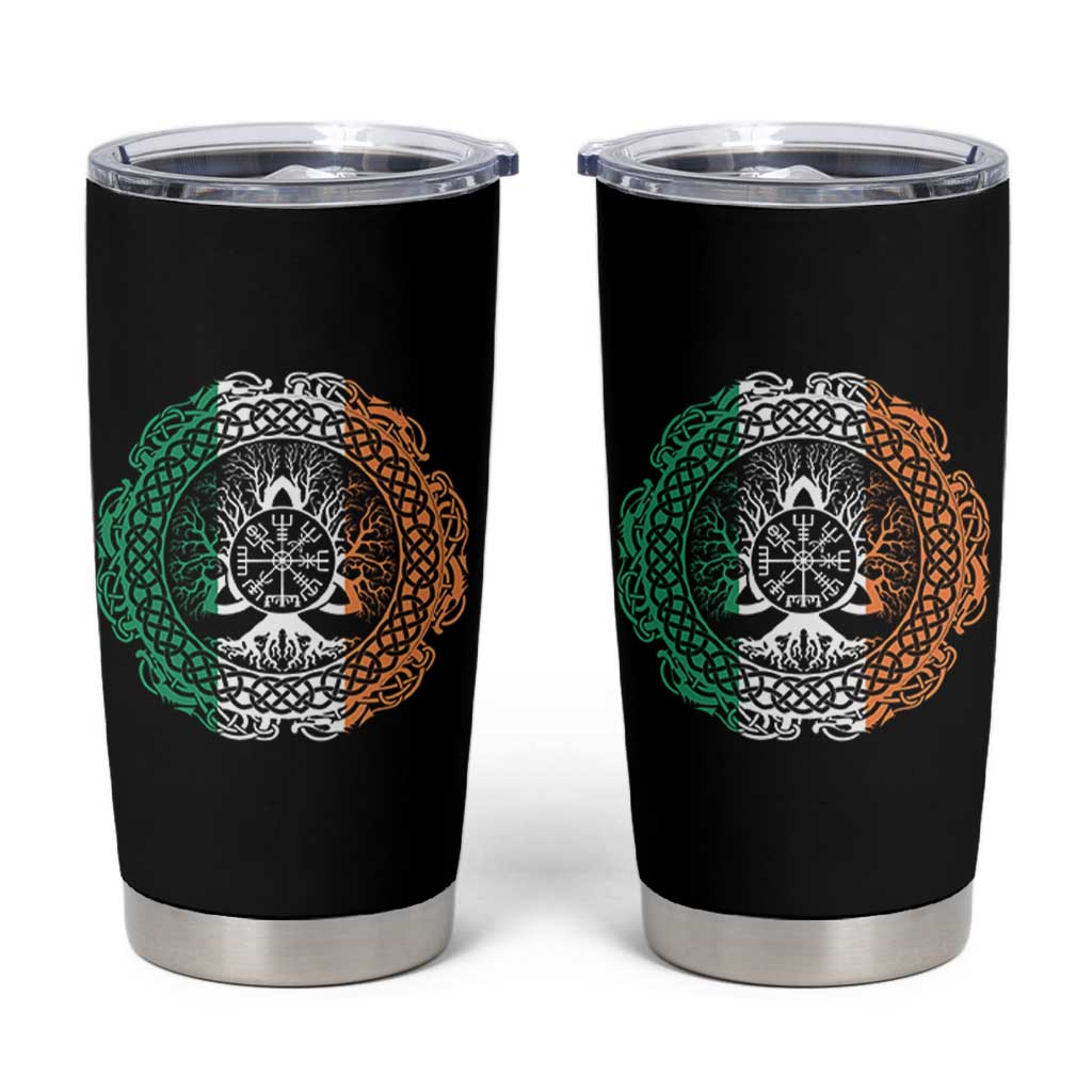 Norse Gaels Viking Yggdrasil Awe Tree Tumbler Cup Irish St Patricks Day
