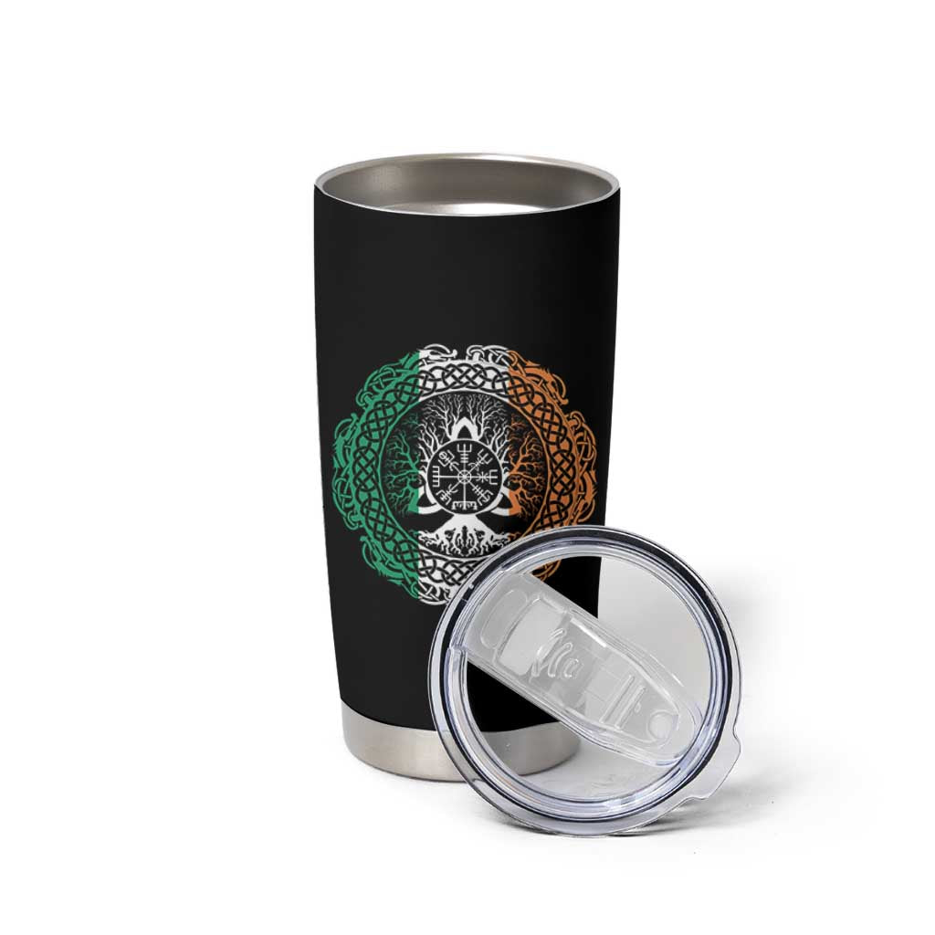 Norse Gaels Viking Yggdrasil Awe Tree Tumbler Cup Irish St Patricks Day